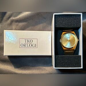 TKO All Gold Watch Expansion Band Stainless Steel Stretch